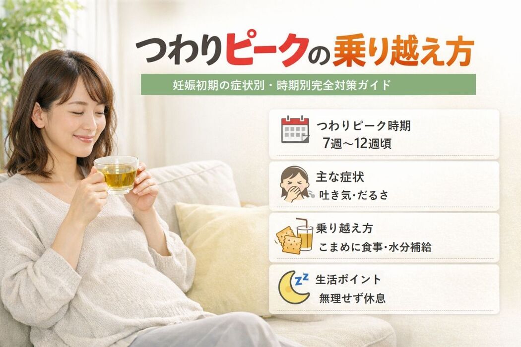 妊娠初期のつわりピーク完全対策ガイド｜症状別の乗り越え方と時期別ポイント