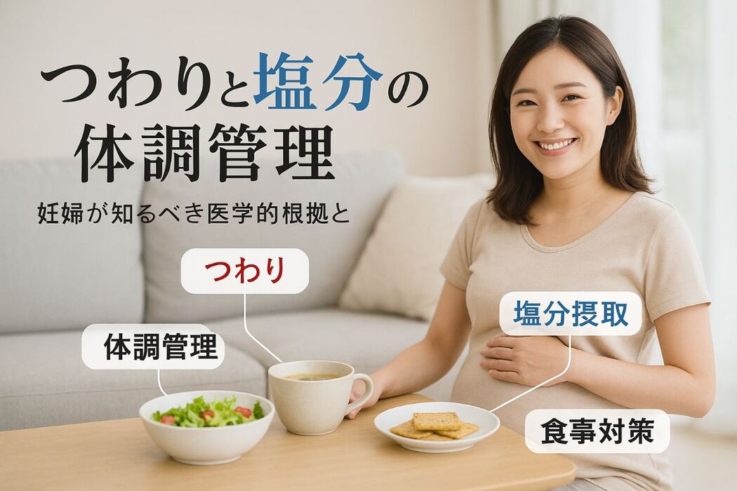 つわりと塩分の医学的根拠と妊婦が知るべき体調管理・おすすめ食事対策