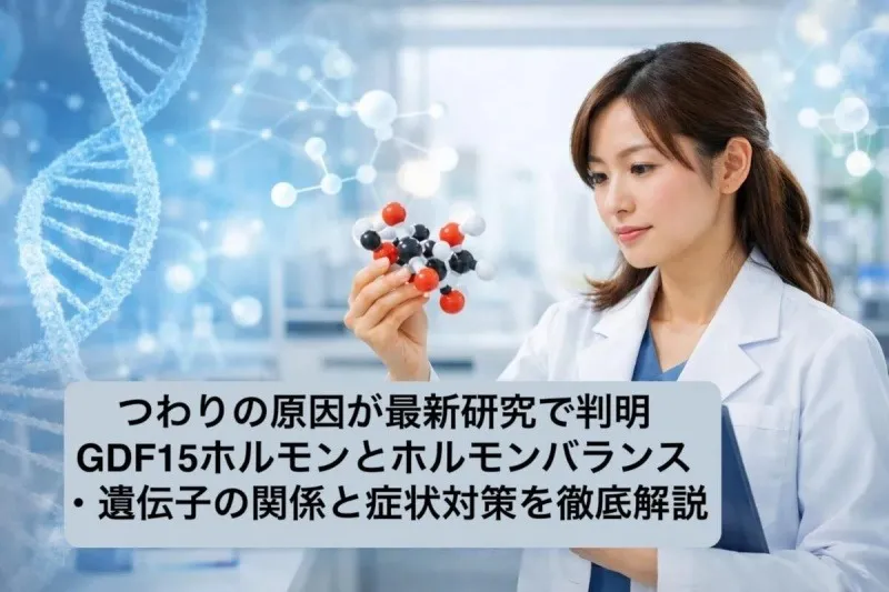 つわりの原因が最新研究で判明｜GDF15ホルモンとホルモンバランス・遺伝子の関係と症状対策を徹底解説