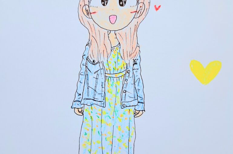 患者さんの似顔絵＆ファッションイラスト２♪暑さ注意